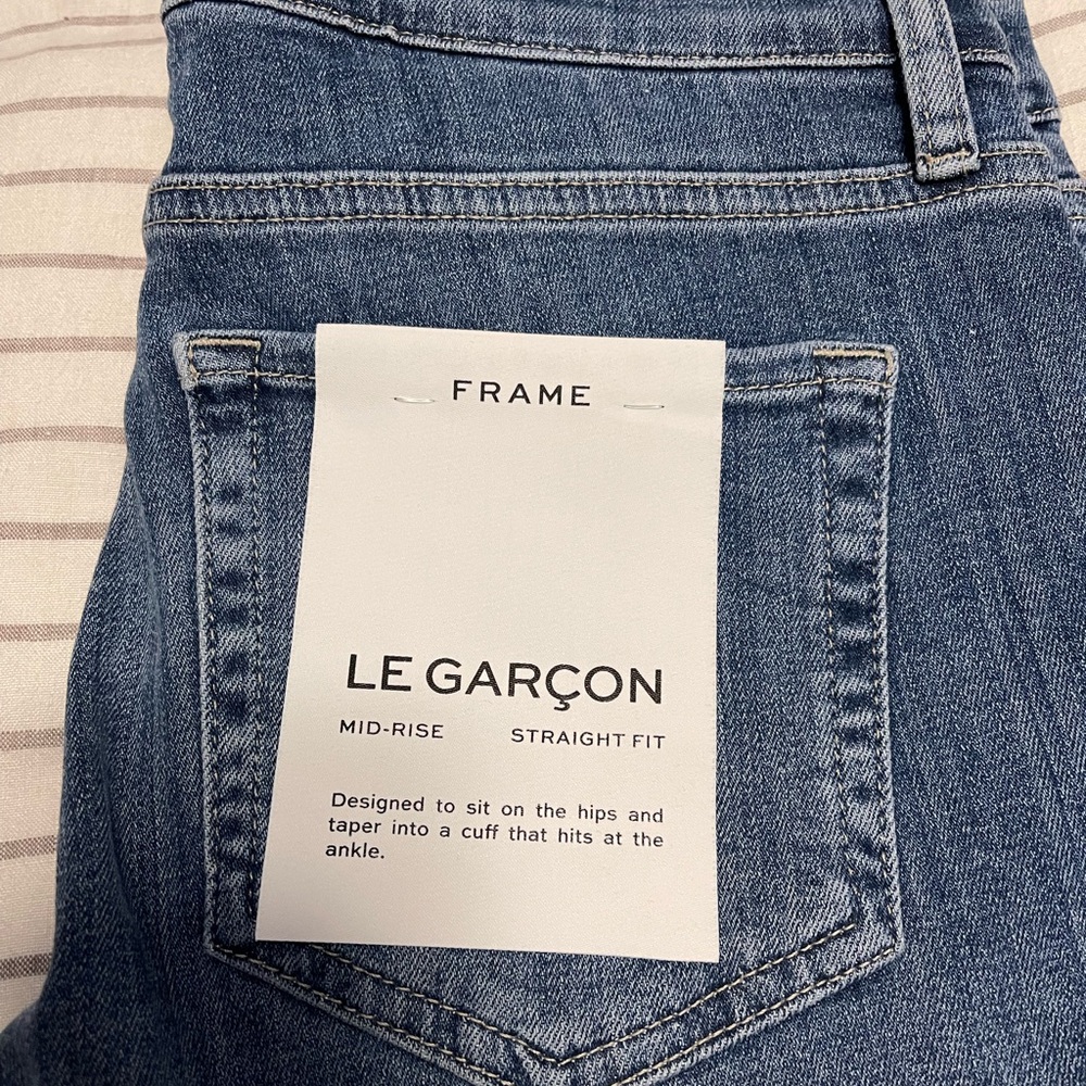NWT Frame Le garçon jeans size 27